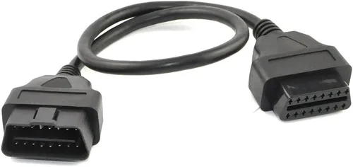 Vista 4 de Cable divisor OBD II OBD2 de 1.64 pies/19.7 in, cable de extensión macho OBDii de 16 pines a hembra,Adaptador de cable extensor de diagnóstico