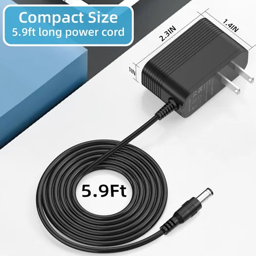 Vista 7 de Cargador de 5 V para teléfono Yealink T53W T54W T57W T46U MP54 MP56 T46S T48U Cable de alimentación compatible con Yealink IP Phones Adaptador