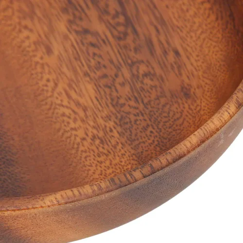 Vista 9 de Pilipane Ensaladera de madera de bambú hecho a mano, cuenco redondo apilable de madera, cuenco de mezcla rústico para ensalada, frutas, verduras
