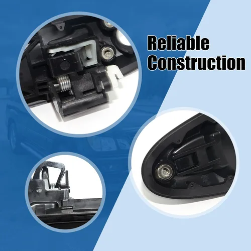 Vista 6 de Repuesto para manija exterior de Toyota para puerta delantera izquierda lado del conductor con ojo de cerradura para Sequoia 2001-2007, Tundra Crew