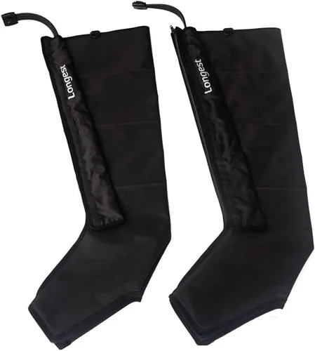 Vista 16 de Botas de terapia de compresión de aire para pies de LONGEST, bombas de linfedema para piernas Sistema de recuperación linfática de compresión