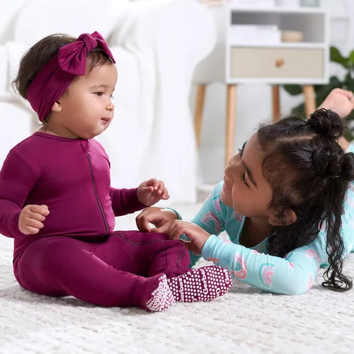 Vista 4 de Gerber Unisex Baby Toddler Buttery-Soft Snug Fit Footed Pajamas with Viscose Made with Eucalyptus