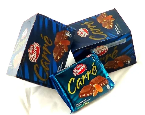 Vista 4 de Carré Autentico Chocolate Savoy Venezolano 1 Caja, 10 Bares (Hazelnuts)