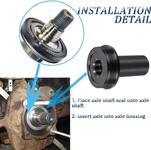 Vista 6 de Instalador de eje de eje 6695 para Ford 1998-2004 F-250 F-350 F-450 F550 4X4 Instalador de sello de aceite al vacío de nudillos de rueda
