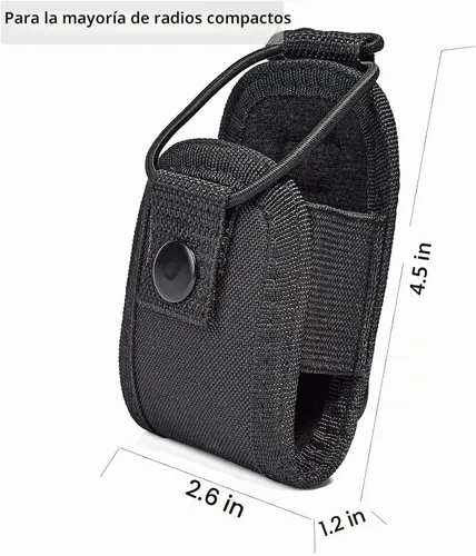 Vista 4 de Funda universal para radio, funda de nailon, accesorios con correa para el brazo y correa para el hombro para Baofeng UV5R Midland Motorola