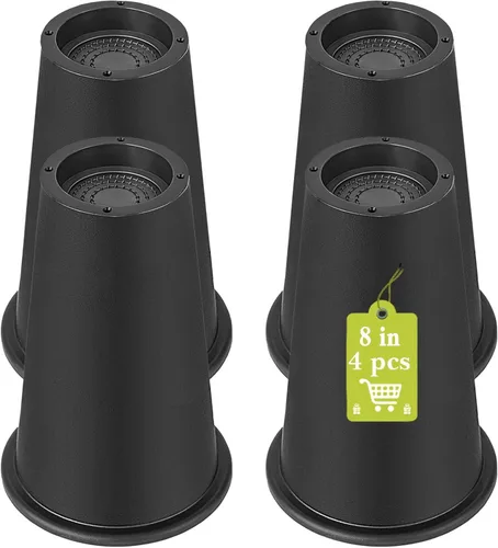 Vista 37 de Paquete de 12 elevadores de muebles de 1 pulgada, elevadores de cama ajustables resistentes para mesa, escritorio, sofá, silla, gabinete, marco