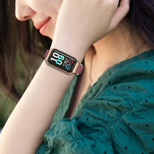 Vista 6 de Correa de repuesto de silicona para reloj, accesorios de pulsera inteligente para Amazfit 7 Fit Band