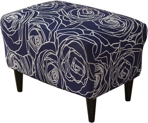 Vista 38 de Funda elástica para silla, funda otomana rectangular de almacenamiento, funda otomana para reposapiés, fundas otomanas para taburete de pie