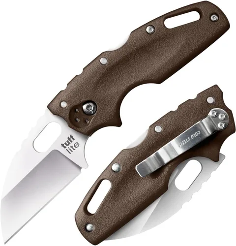 Vista 7 de Cold Steel Tuff Lite 2.5" Cuchillo de bolsillo plegable con hoja de 3.5" de AUS8A de pata de cabra ultra afilada y asa Griv-Ex