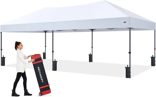 Vista 50 de ABCCANOPY Tienda de campaña desplegable de 10 x 10, protección contra la Beige