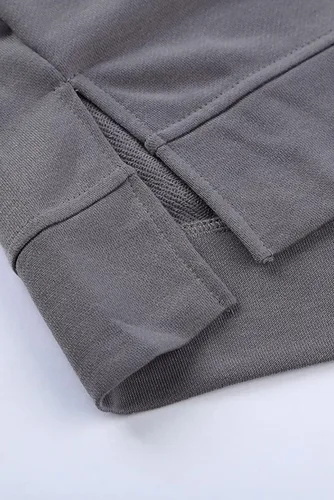 Vista 5 de NEYOUQE Sudadera de cuello redondo para mujer, casual, de otoño, a la moda, bloque de color, holgada, manga larga, sudaderas lisas