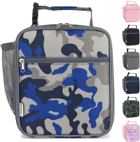 Vista 15 de GYEUKHAM Bolsa de Almuerzo Aislada para Mujeres, Niñas, Adolescentes, Bolsa de Almuerzo para Niños Grande con Aislamiento, Grande, Reutilizable