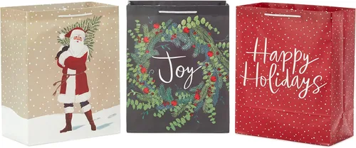 Vista 8 de Hallmark Paquete de bolsa de regalo de Navidad mediana de 9 pulgadas
