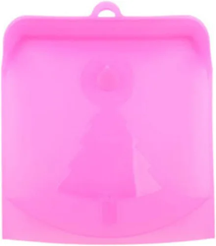 Vista 10 de Bolsa de almacenamiento de alimentos 16.9 fl oz de silicona reutilizable bolsa de alimentos a prueba de fugas reutilizable bolsa fresca congelador