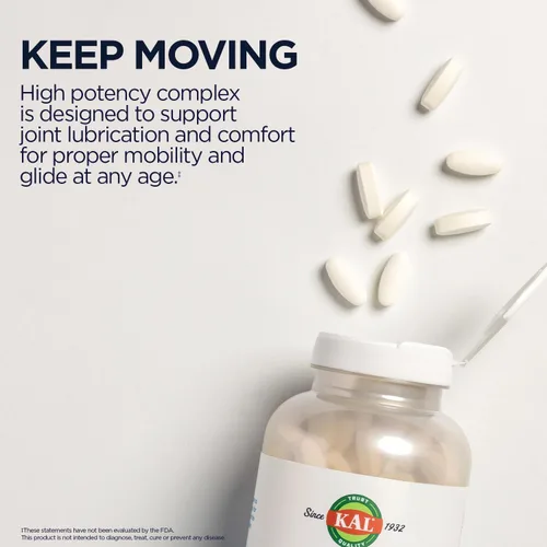 Vista 5 de KAL Glucosamina condroitina MSM, suplemento de apoyo articular para mujeres y hombres, 1500 mg de sulfato de glucosamina, 1200 mg de condroitina