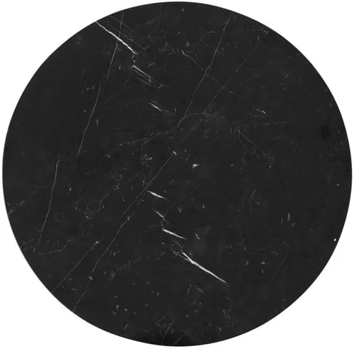 Vista 9 de Bandeja de servir para otomano redonda de piedra de mármol negro pieza central moderna para mesa de cocina y baño decoración organizadora del hogar
