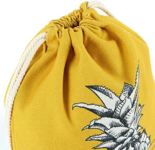 Vista 5 de Miomao Mochila con cordón estilo piña, bolsa de lona para deportes de playa