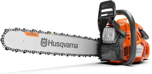 Vista 11 de Husqvarna Motosierra de gas 450S Rancher de 50.2 cc 3.2 HP, motor X-Torq de 2 ciclos, motosierra de 20 pulgadas con engrasador automático, para poda