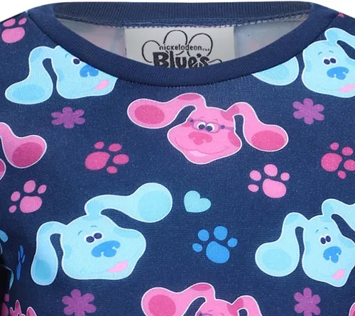 Vista 5 de Nickelodeon Blue's Clues & You - Conjunto de camisa y pantalón de manga larga para niñas pequeñas