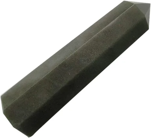 Vista 10 de WholesaleGemShop - Torre de obelisco de piedras preciosas de 3 pulgadas, faceta gigante, cristal de roca de Aura Rock Natural pulido Earth Wand