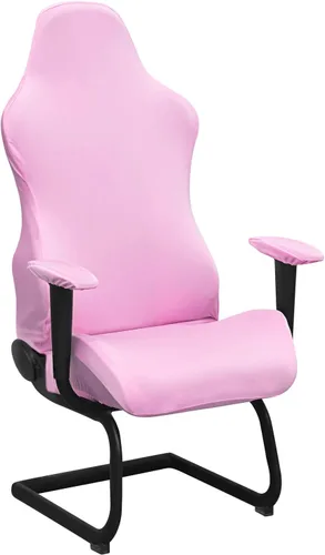 Vista 10 de BTSKY Fundas ergonómicas para silla de juegos de computadora de oficina, fundas elásticas de poliéster para silla reclinable de juegos de carreras