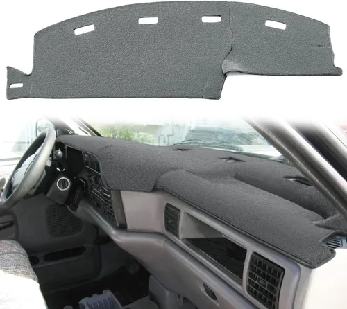 Vista 6 de Yiz Funda para Tablero Cubierta de Salpicadero Tapete de Ajuste Personalizado para Dodge Ram 1500 2002-2005, 2500/3500 2003-2005 (02-05 Beige) Y22