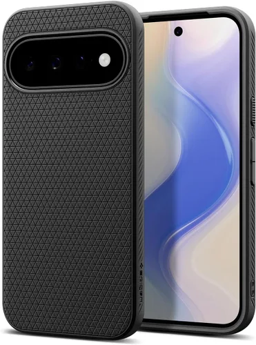 Vista 21 de Spigen Funda para Pixel 8, Liquid Air (2023) [Sin Anillo Magnético] [Protección de Grado Militar] - Abyss Green Agarre antideslizante, protección