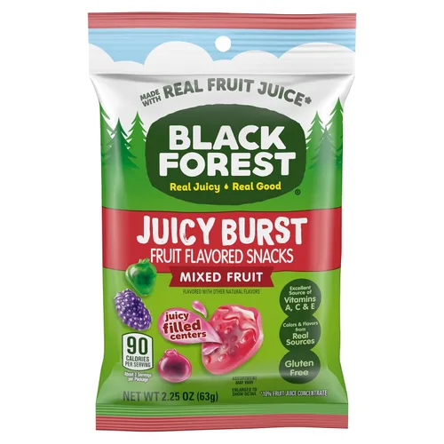 Vista 17 de Black Forest, Juicy Burst, bocadillos con sabor a frutas, sabores de frutas mixtas, una explosión jugosa de sabores naturales, hechos con jugo