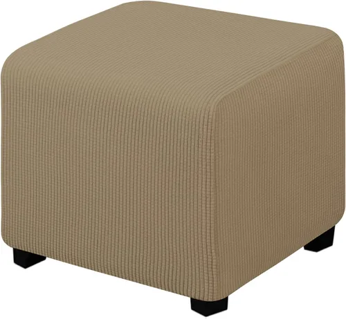 Vista 64 de Easy-Going Funda Elástica para Otomana Taburete de Almacenamiento Plegable Protector de Muebles Funda Rectangular Suave con Parte Inferior Elástica