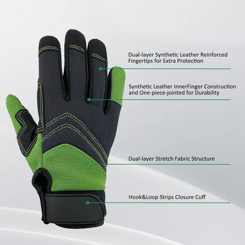 Vista 2 de Guantes de jardinería para hombres y mujeres, a prueba de espinas y resistentes a pinchazos, guantes de trabajo de seguridad y jardinería, regalos