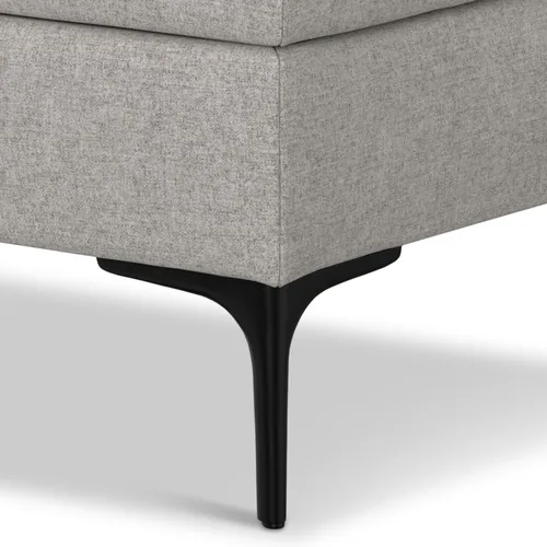 Vista 9 de SIMPLIHOME Rebecca - Mesa de centro rectangular de almacenamiento, otomana rectangular de 36 pulgadas de ancho con aspecto de lino tapizada