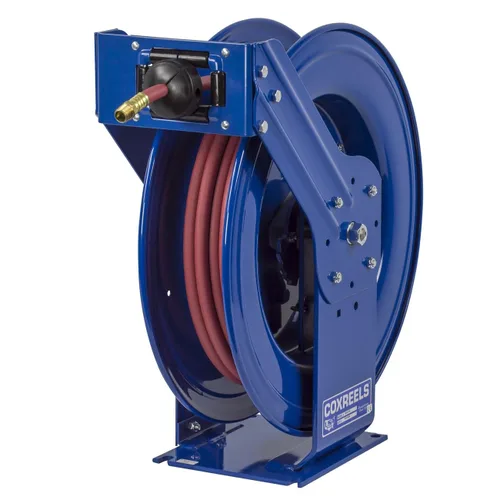 Vista 13 de Coxreels TSHL-N-650 Carrete de manguera con resorte de trabajo pesado Supreme Duty para aire/agua/aceite: 1" I.D., capacidad de manguera de 50