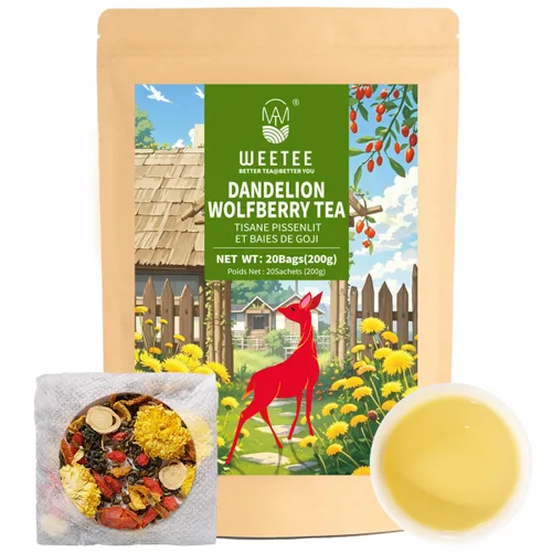 Vista 42 de WT WEETEE Bolsas de té de hierbas de manzana y canela, 60 unidades, mezcla perfecta de canela dulce, hibisco agrio, sabor natural, sin cafeína