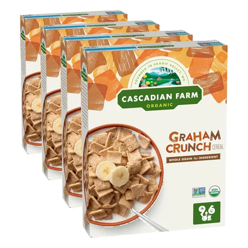 Vista 7 de Cascadian Farm Cereal orgánico de Graham Crunch, 9.6 onzas