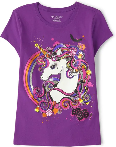 Vista 13 de The Children's Place Girls' Short Sleeve Graphic T-Shirt