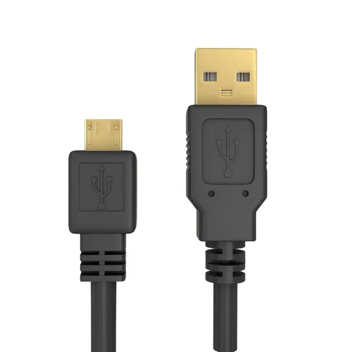 Vista 3 de Cmple - Cable micro USB macho a macho de 6 pies Cable de carga Micro USB de sincronización de datos Cable USB a USB para teléfono Android, portátil