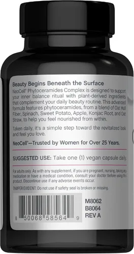 Vista 3 de NeoCell Phytoceramide Complex Suplemento 60 Cápsulas Fórmula avanzada