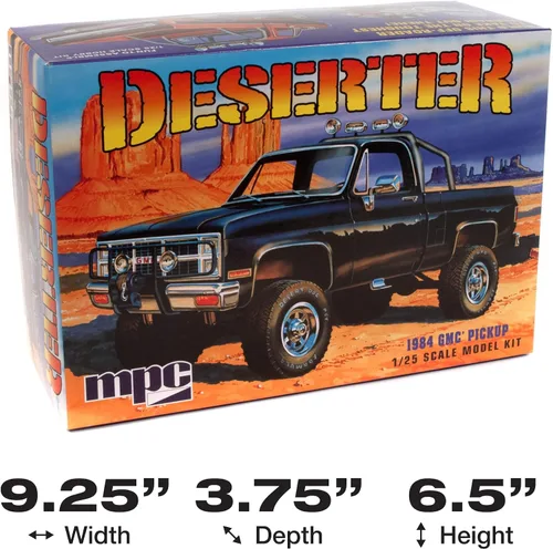 Vista 5 de MPC 1984 GMC Pickup Kit de modelo a escala 1:25 (versión negra)