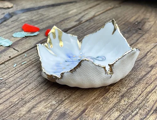 Vista 5 de Pink Flamingo Ring Dish, Handmade Ceramic Jewelry Bowl, Unique Gift for Her, Mom, Wife, Bride, Daughter, Sister, Girlfriend, Grandmother, Please