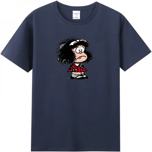 Vista 2 de Slovenly Mafalda - Camiseta de manga corta para mujer adulta Negro