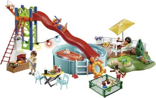 Vista 3 de Playmobil Fiesta en la piscina