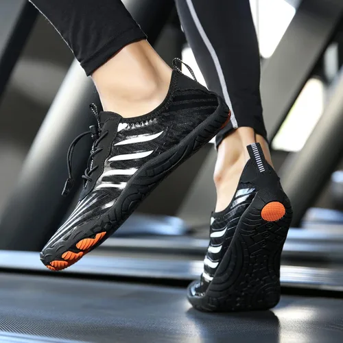 Vista 8 de Simari Zapatos de agua para mujer, hombre, natación, playa, piscina, deportes acuáticos, secado rápido, estilo descalzo, buceo, surf y caminar