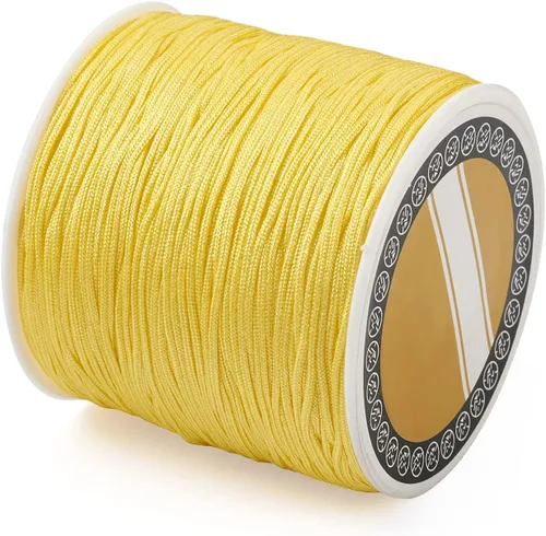 Vista 23 de Cheriswelry 8 rollos de 49 yardas/rollo de 0.031 in de hilo de nailon para macramé, cordón de nudo chino para pulsera tejida personalizada