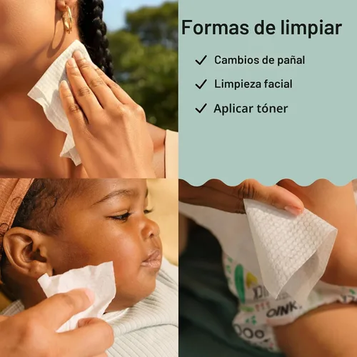 Vista 7 de The Honest Company - Toallitas secas de algodón orgánico 100% puro, 192