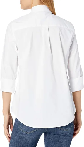 Vista 2 de Tienda Essentials - Camisa de popelina de manga 34 para mujer