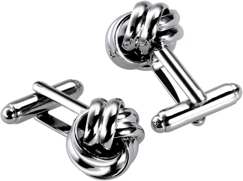 Vista 5 de Lictin Men's Cufflinks Cuff Links for Men, Stainless Steel Tuxedo Shirt Cuff Links Set