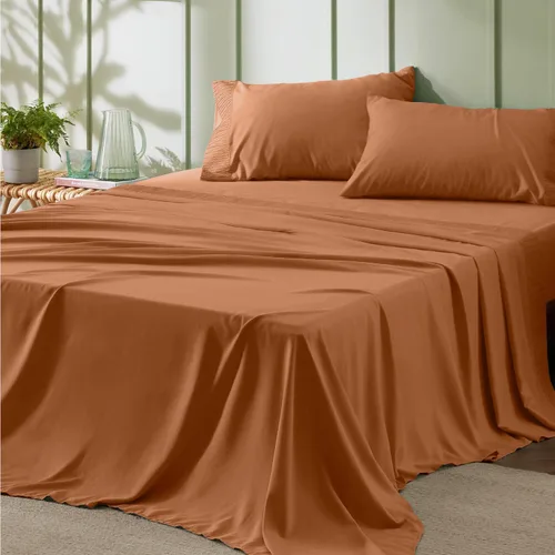 Vista 31 de Bedsure Juego de sábanas para cama individual - 3 piezas de sábanas suaves para cama individual - Transpirables y refrescantes - Calidad hotelera