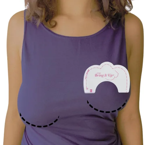 Vista 7 de Elevación de mamas Bring It Up, talla grande, transparente, copa DD, 1 paquete (contiene 3 pares)