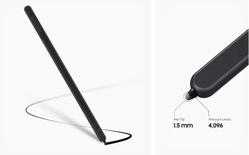 Vista 4 de Galaxy Z Fold 6 / Fold 5 S Pen Fold Edition Reemplazo para Samsung Galaxy Z Fold 5 / Fold 6 5G Touch Stylus S Pen + puntas/puntas (negro)