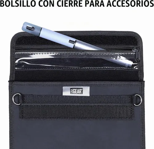 Vista 5 de USA GEAR Funda para tablet infantil de 7 a 8 pulgadas con protector de pantalla, correa de asiento de automóvil y correa para el hombro, funda